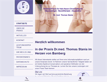 Tablet Screenshot of hno-stania.de